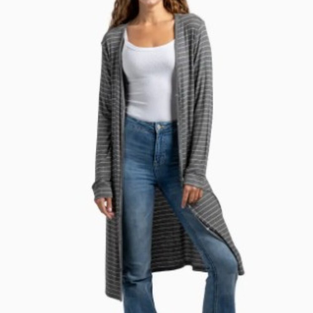 Allthreads Coastal Cardigan - Gray Large (12-14)
